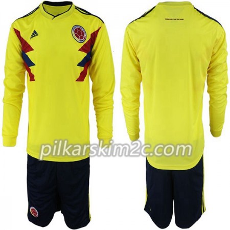 Koszulka Kolumbia Dziecięca Główna Mistrzostwa Świata 2018 - Koszulki Piłkarskie(L/S)